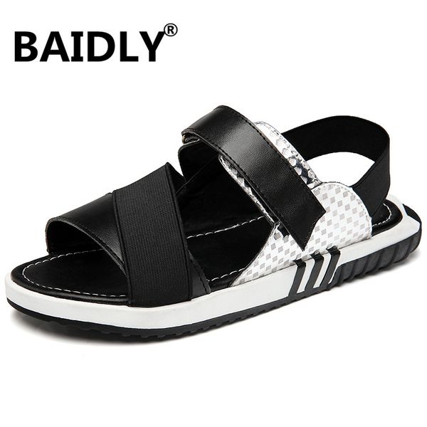 new casual men soft sandals comfortable men summer leather sandals roman summer outdoor beach, Black
new casual men soft sandals comfortable men summer leather sandals roman summer outdoor beach, Black