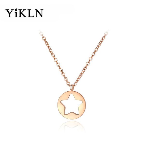 yikln sweet hollow stars chokers necklaces for girls rose gold color stainless steel female pendant necklace jewelry yn18025, Golden;silver
yikln sweet hollow stars chokers necklaces for girls rose gold color stainless steel female pendant necklace jewelry yn18025, Golden;silver