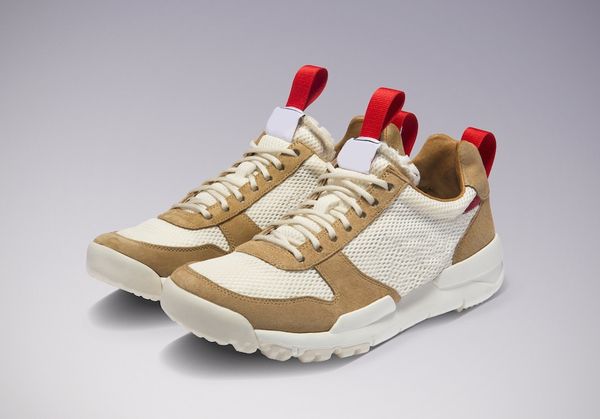Image of Authentic Tom Sachs x Mars Yard 2.0 TS Men Women Running Shoes Natural Sport Red Maple 2017 Joint Limited Release Sneakers AA2261-100