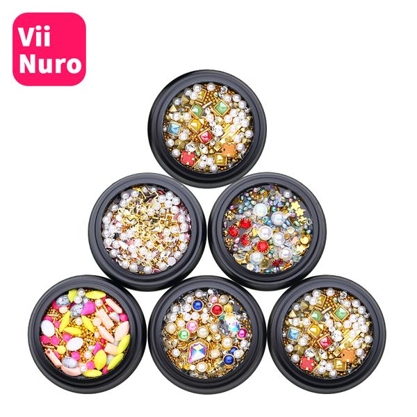 viinuro 1pc crystal nails rhinestones for nail design 3d nail art decorations for manicure glitter acrylic rhinestones, Silver;gold
viinuro 1pc crystal nails rhinestones for nail design 3d nail art decorations for manicure glitter acrylic rhinestones, Silver;gold