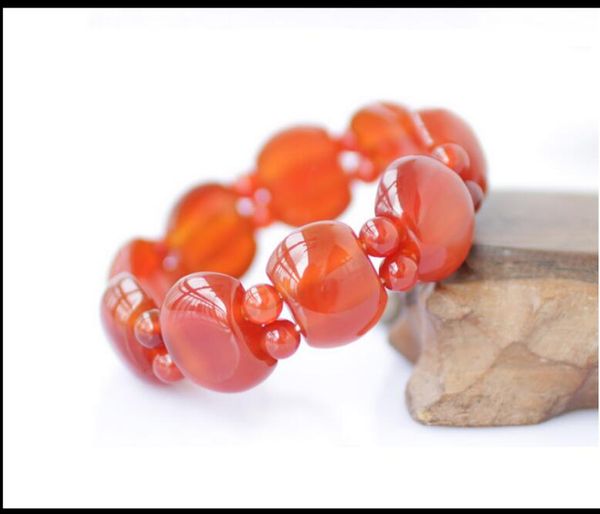 new fashion designer sells fashion crystal brazilian red agate bracelet for men and women popular hip-hop red chalcedony bracel, Black 
new fashion designer sells fashion crystal brazilian red agate bracelet for men and women popular hip-hop red chalcedony bracel, Black
