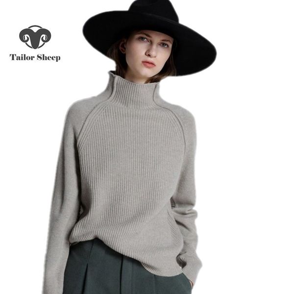 autumn winter high collar cashmere sweater female knit sweater thick loose lazy wool casual women pullover, White;black
autumn winter high collar cashmere sweater female knit sweater thick loose lazy wool casual women pullover, White;black