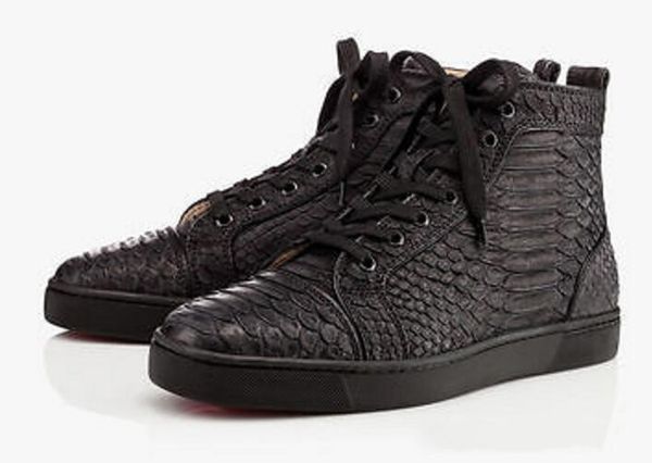 men women spiked toe leopard real horsehair red bottom high sneakers designer lovers causal brand skateboarding shoes size 35-47, Black
men women spiked toe leopard real horsehair red bottom high sneakers designer lovers causal brand skateboarding shoes size 35-47, Black