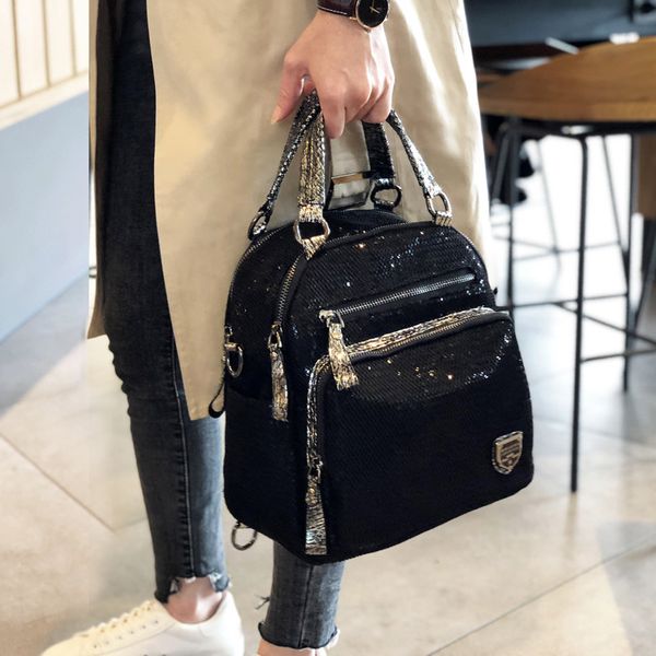 mesh netting iridescent paillette handbag female sparkle shiny black messenger bag women fashion daily shoulder bag t200404
mesh netting iridescent paillette handbag female sparkle shiny black messenger bag women fashion daily shoulder bag t200404