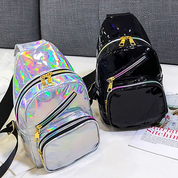 2020 new women's laser bag fashion bright shoulder tote bag pu waist pack painted shoulder messenger travel waist packs flap
2020 new women's laser bag fashion bright shoulder tote bag pu waist pack painted shoulder messenger travel waist packs flap