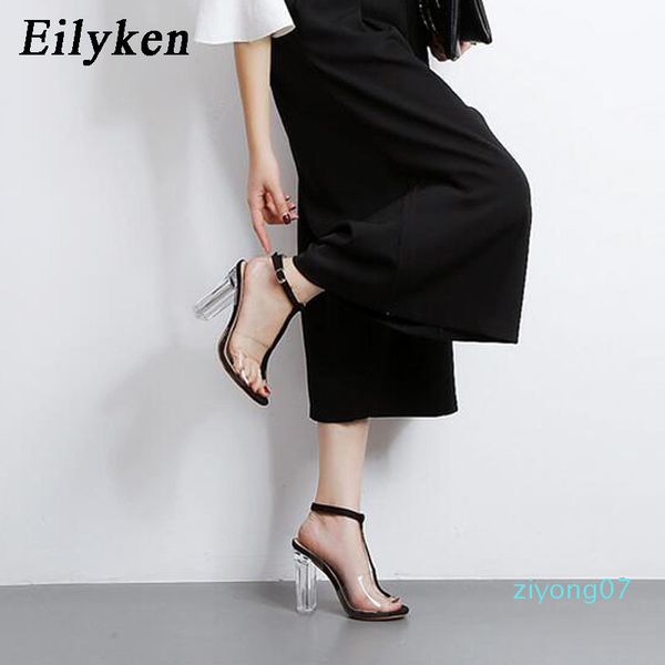 eilyken 2020 new pvc women sandals clear transparent ankle strap high heels party sandals women shoes size 35-42 z07, Black
eilyken 2020 new pvc women sandals clear transparent ankle strap high heels party sandals women shoes size 35-42 z07, Black