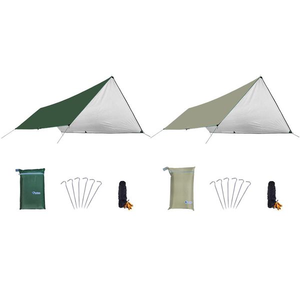 

camping tent waterproof outdoor tarp multifunctional tent footprint camping hiking survival gear tents sun shelter gadgets tools