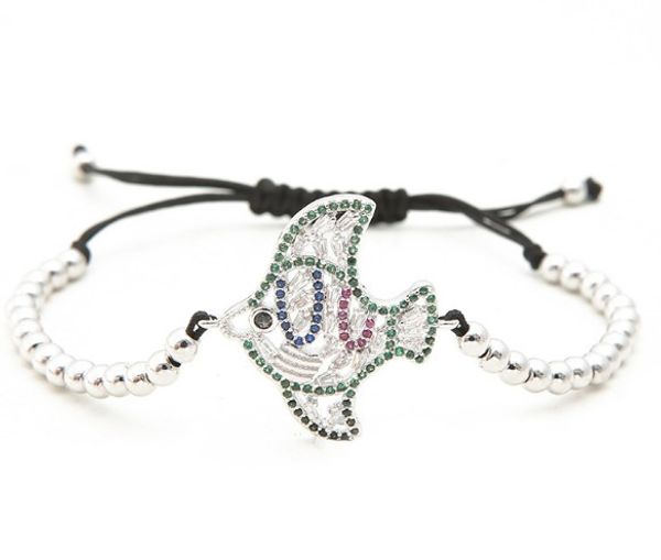 4mm gold silver micro pave cz cubic zirconia rope adjusted copper beads braiding bracelet fish bracelet xvte6t charm braided bangles, Black
4mm gold silver micro pave cz cubic zirconia rope adjusted copper beads braiding bracelet fish bracelet xvte6t charm braided bangles, Black