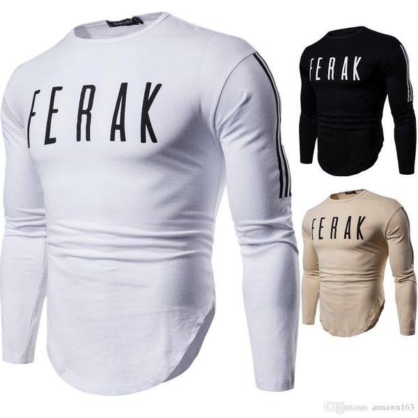 2019 новый стильный круглый воротник с длинными рукавами мужских футболок оптового, White;black
2019 новый стильный круглый воротник с длинными рукавами мужских футболок оптового, White;black