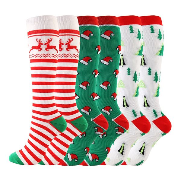 men sports socks knee high/long christmas cap tree deer striped printed sport cycling compression socks, Black
men sports socks knee high/long christmas cap tree deer striped printed sport cycling compression socks, Black