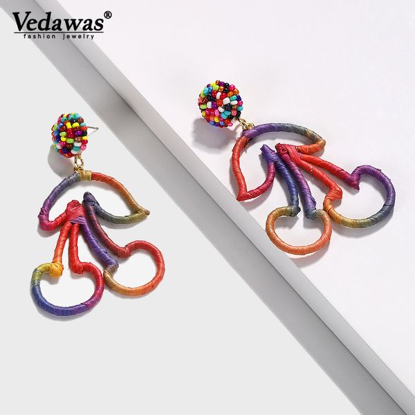 vedawas 2019 earrings boho raffia cherry drop dangle earrings handmade statement bijoux wedding party gifts wholesale xg3014, Silver
vedawas 2019 earrings boho raffia cherry drop dangle earrings handmade statement bijoux wedding party gifts wholesale xg3014, Silver