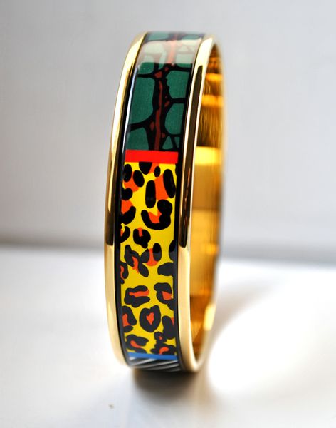 wild africa series 18k gold-plated enamel bangle bracelet for woman bracelets bangles width 15mm fashion jewelry, Black
wild africa series 18k gold-plated enamel bangle bracelet for woman bracelets bangles width 15mm fashion jewelry, Black