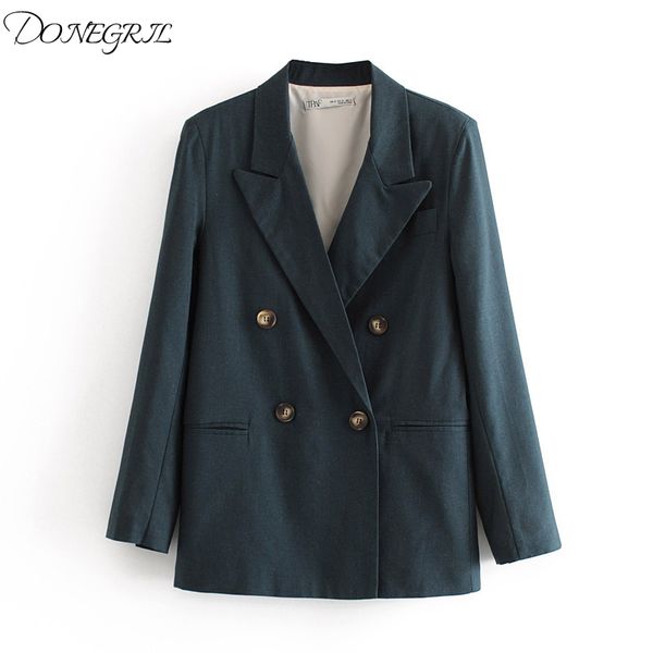2020 spring autumn elegant women blazer solid double breasted office lady workwear female jacket suits sets blazer feminino, White;black
2020 spring autumn elegant women blazer solid double breasted office lady workwear female jacket suits sets blazer feminino, White;black