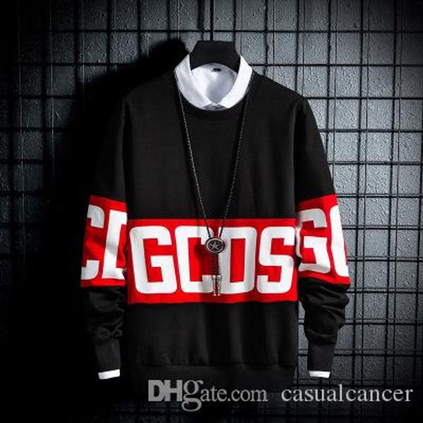 mens loose and large cotton long-sleeved monogram printed round collar hoodies high street hoodies fashion t-shirt, Black
mens loose and large cotton long-sleeved monogram printed round collar hoodies high street hoodies fashion t-shirt, Black