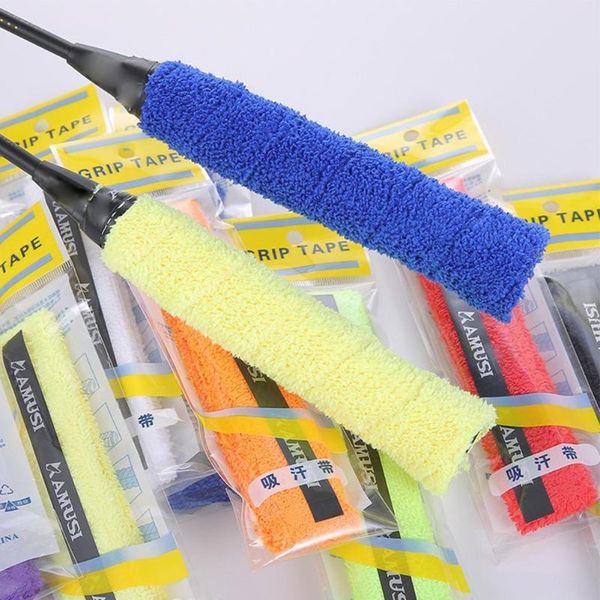 anti-slip towel grip badminton racket sweatband overgrip rod band sweat jump for fishing tape sport slingsrope b2n7, Yellow;black
anti-slip towel grip badminton racket sweatband overgrip rod band sweat jump for fishing tape sport slingsrope b2n7, Yellow;black
