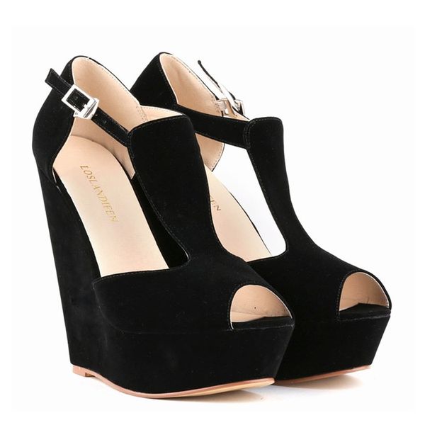 sapato feminino женщин ladies платформа peep toe клинья эксклюзивные high heels обувь us размер 4-11, Black
sapato feminino женщин ladies платформа peep toe клинья эксклюзивные high heels обувь us размер 4-11, Black