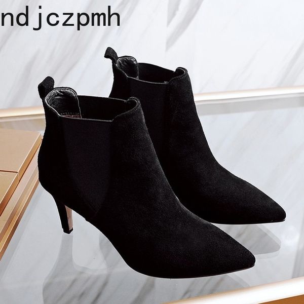 women's boots new pattern winter fashion pointed fine heel high heel short tube women's shoes plus size 32-43 height .5cm, Black
women's boots new pattern winter fashion pointed fine heel high heel short tube women's shoes plus size 32-43 height .5cm, Black