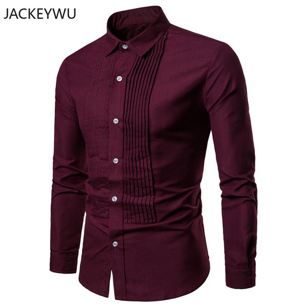 brand men shirt fashion uniformal fold shirt style long color sleeve formal solid slim business luxury hop hip prjef, Black
brand men shirt fashion uniformal fold shirt style long color sleeve formal solid slim business luxury hop hip prjef, Black