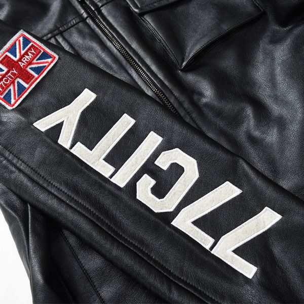 men's wear fashion pu leather coat men casual multi-pockets army workwear leather coat large size, Black
men's wear fashion pu leather coat men casual multi-pockets army workwear leather coat large size, Black