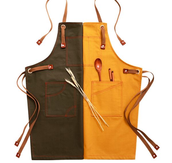 japanese style canvas apron barista restaurant floral shop barber overalls bib leather chef kitchen apron for women menlf960
japanese style canvas apron barista restaurant floral shop barber overalls bib leather chef kitchen apron for women menlf960