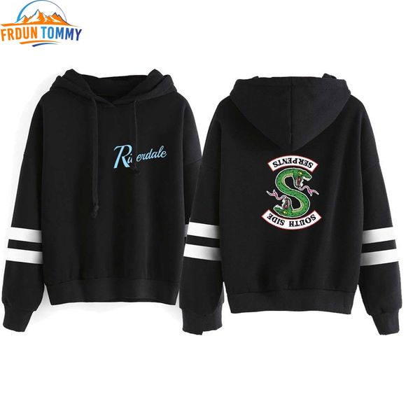 new riverdale hooded sweatshirts south side serpents hoodie women long sleeve striped pullover riverdale hoodie streetwear, Black
new riverdale hooded sweatshirts south side serpents hoodie women long sleeve striped pullover riverdale hoodie streetwear, Black
