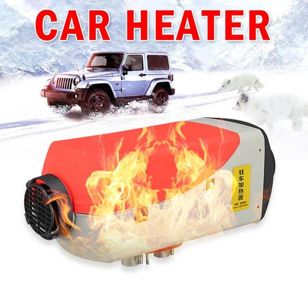 

12v /24v 5kw car diesel air heater dynamic liquid crystal thermostat for suv truck passenger car marine motor 10l tank