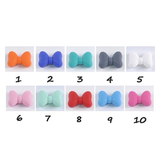 silicone bow tie beads bpa food grade silicone butterfly teether diy baby teething beads mom infant necklace bracelet toys
silicone bow tie beads bpa food grade silicone butterfly teether diy baby teething beads mom infant necklace bracelet toys