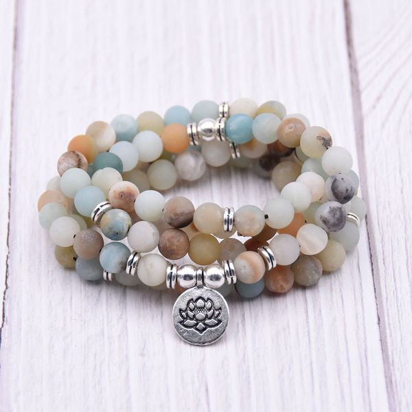 fashion women bracelet matte frosted amazonite beads with lotus om buddha charm yoga bracelet 108 mala necklace dropshipping, Golden;silver
fashion women bracelet matte frosted amazonite beads with lotus om buddha charm yoga bracelet 108 mala necklace dropshipping, Golden;silver