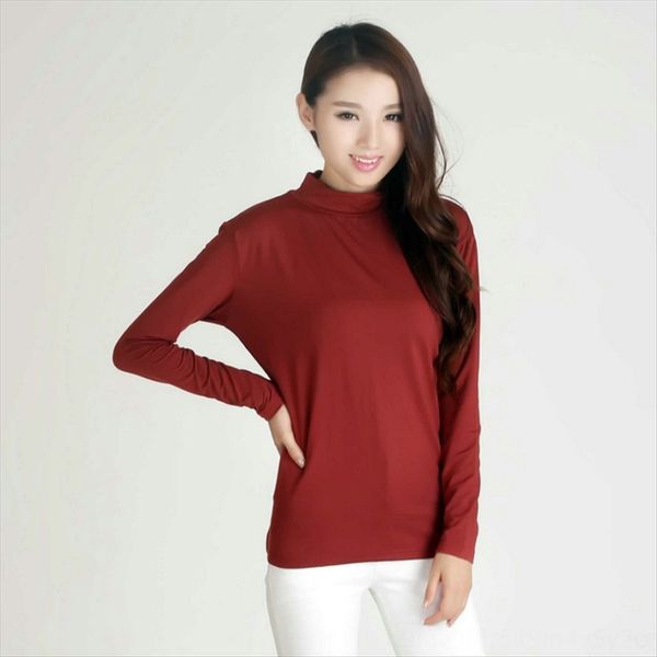 осенью жир плюс жира мм флис футболки больших размеров женская половина высокий воротник длинным рукавом рубашки базовой, White 
осенью жир плюс жира мм флис футболки больших размеров женская половина высокий воротник длинным рукавом рубашки базовой, White