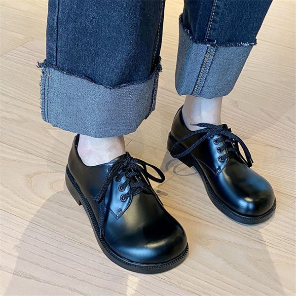 pxelena japanese women creepers full genuine leather round toe lace up oxfords lady doll cosplay derby shoes 2020 spring punk 40, Black
pxelena japanese women creepers full genuine leather round toe lace up oxfords lady doll cosplay derby shoes 2020 spring punk 40, Black