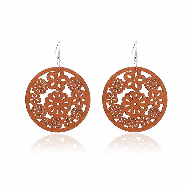 wholesale black brown flower shape wooden earrings hollow out wood earring handmade diy hook eardrop women lady jewelry designer gifts, Silver
wholesale black brown flower shape wooden earrings hollow out wood earring handmade diy hook eardrop women lady jewelry designer gifts, Silver