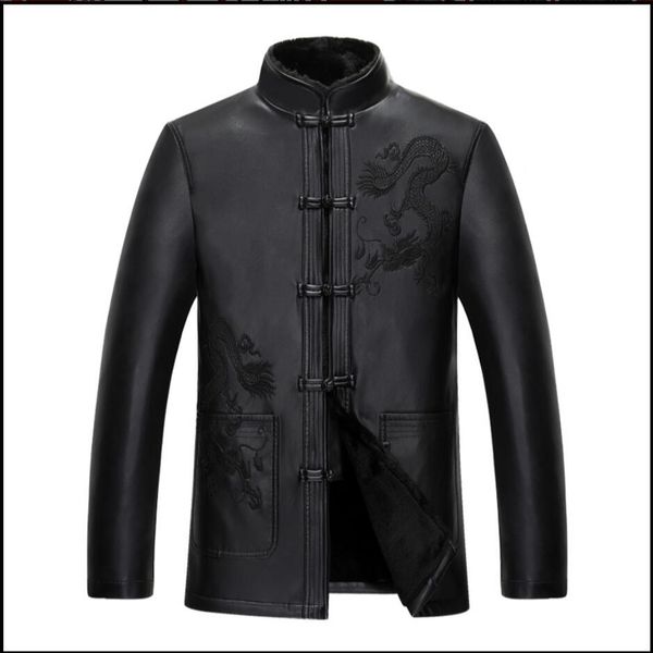 m-3xl men sheepskin leather clothing fur overcoat outerwear quinquagenarian thicken stand embroidery jacket fur one piece coats, Black
m-3xl men sheepskin leather clothing fur overcoat outerwear quinquagenarian thicken stand embroidery jacket fur one piece coats, Black