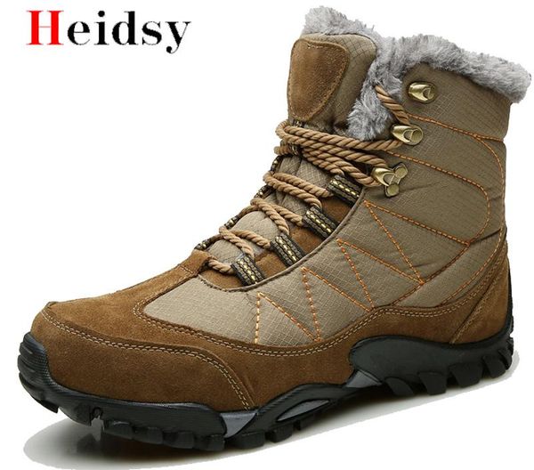 new men boots winter with fur 2019 warm snow boots men winter work shoes footwear fashion non-slip rubber ankle shoes, Black
new men boots winter with fur 2019 warm snow boots men winter work shoes footwear fashion non-slip rubber ankle shoes, Black
