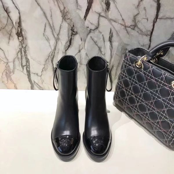 fashion boots women half ankle boot lady genuine leather dress boots casual shoes with box, Black
fashion boots women half ankle boot lady genuine leather dress boots casual shoes with box, Black