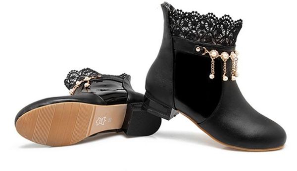 2020 winter with new style low heel coarse heel round head women's boots @kloip, Black
2020 winter with new style low heel coarse heel round head women's boots @kloip, Black