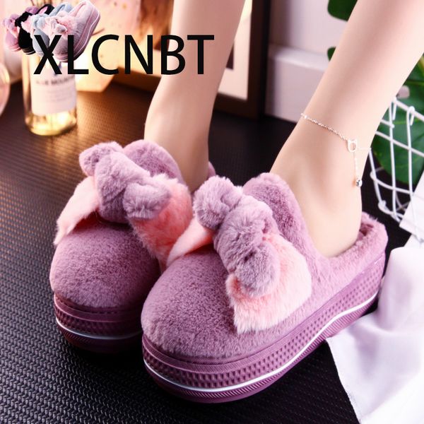 fashion color bow knot slipper winter warm home slipper anti slip platform women high heel, Black
fashion color bow knot slipper winter warm home slipper anti slip platform women high heel, Black