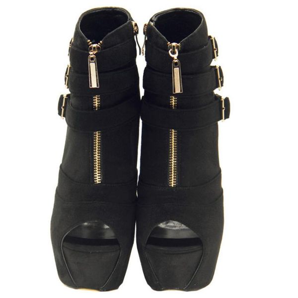 new classic style handcrafted ladies high heel spring boots three buckles&ziper004 peep-toe halloween party fashion booties x1815, Black
new classic style handcrafted ladies high heel spring boots three buckles&ziper004 peep-toe halloween party fashion booties x1815, Black