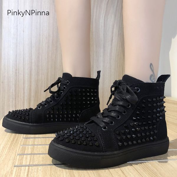 flat high sneakers spikes studs rivets punk street nightclub party casual shoes women hip black gothic emo style
flat high sneakers spikes studs rivets punk street nightclub party casual shoes women hip black gothic emo style