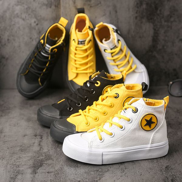 fashion children white canvas sneakers kids sports school cloth shoes for boys soft casual high zipper board shoes for girls, Black;red
fashion children white canvas sneakers kids sports school cloth shoes for boys soft casual high zipper board shoes for girls, Black;red