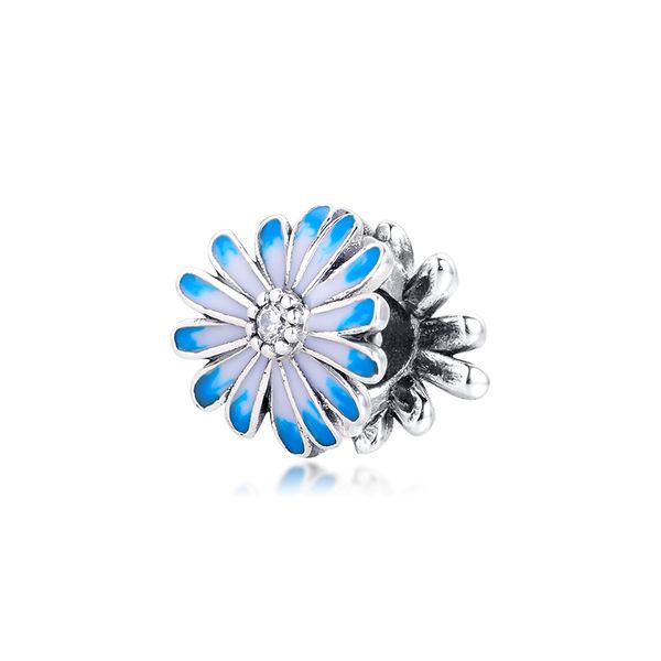 spring garden blue daisy flower charm fit charms 925 silver bracelets beads for jewelry making woman diy fashion beads, Black
spring garden blue daisy flower charm fit charms 925 silver bracelets beads for jewelry making woman diy fashion beads, Black