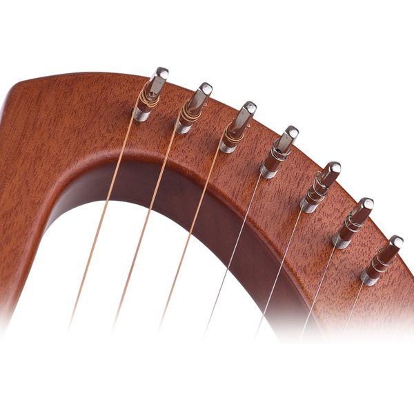 7-string wooden lyre harp metal strings mahogany solid wood string instrument with carry bag
7-string wooden lyre harp metal strings mahogany solid wood string instrument with carry bag