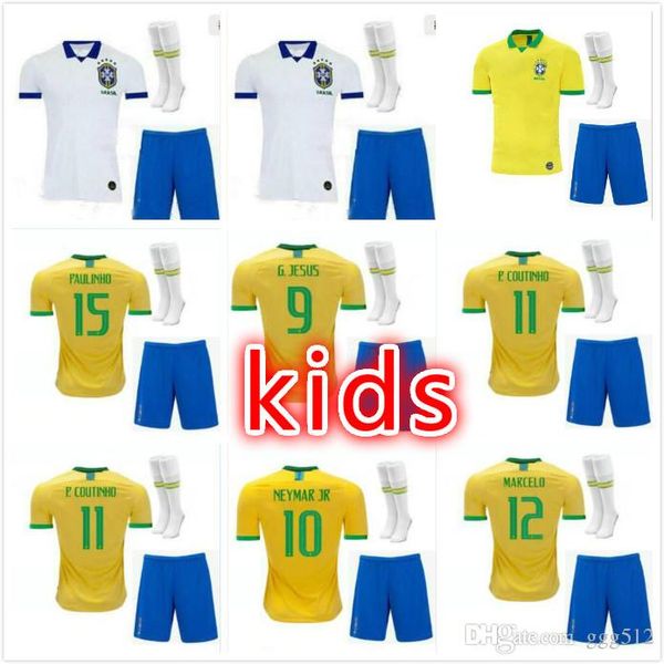2019 2020 world cup brasil kids kit soccer jerseys 19 20 brazil jerseys jesus coutinho firmino marcelo football shirts uniform, Black;yellow
2019 2020 world cup brasil kids kit soccer jerseys 19 20 brazil jerseys jesus coutinho firmino marcelo football shirts uniform, Black;yellow