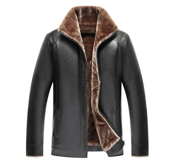 autumn and winter fur integrated pu men's fur coat with fleece, middle-aged and elderly leather jacket,faux leather, Black
autumn and winter fur integrated pu men's fur coat with fleece, middle-aged and elderly leather jacket,faux leather, Black