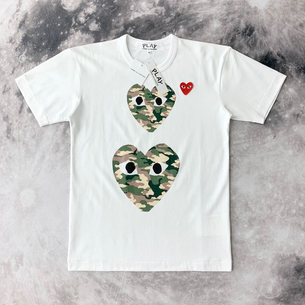 red eyes fashion style men women commes tshirt with cotton short sleeve des off holiday embroidery heart emoji garcons white cdg cloth, Gray 
red eyes fashion style men women commes tshirt with cotton short sleeve des off holiday embroidery heart emoji garcons white cdg cloth, Gray