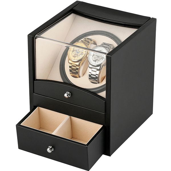 2 watches & 2 jewelry casket watchwinder winding case silence quiet motor watch winder storage display rotating reloj organizers, Black;blue
2 watches & 2 jewelry casket watchwinder winding case silence quiet motor watch winder storage display rotating reloj organizers, Black;blue
