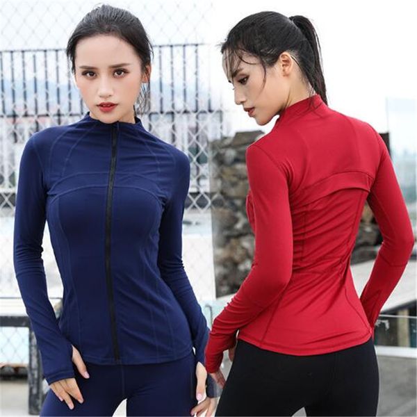 women's thumb jackets 2020 new long sleeve running coat yoga gym fitness tight quick-dry breathable sports jacket women, Black;red
women's thumb jackets 2020 new long sleeve running coat yoga gym fitness tight quick-dry breathable sports jacket women, Black;red