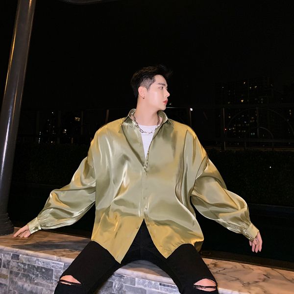 men oversize long sleeve loose casual shirt male women streetwear hip hop vintage fashion party dress shirts, White;black
men oversize long sleeve loose casual shirt male women streetwear hip hop vintage fashion party dress shirts, White;black