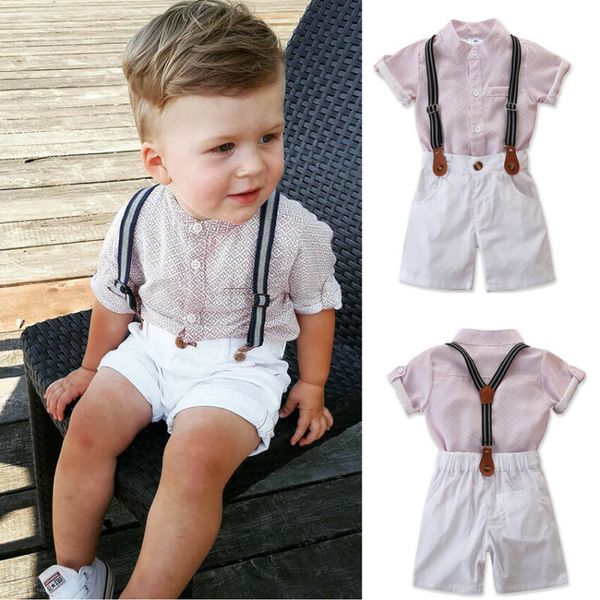 2pcs toddler kid baby boy gentleman shirt pants shorts clothes outfit set, White
2pcs toddler kid baby boy gentleman shirt pants shorts clothes outfit set, White