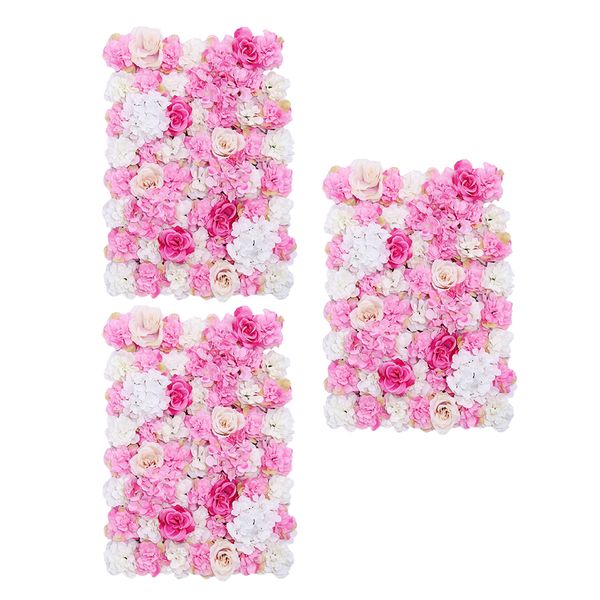 pack of 3 romantic simulation silk flower wall panel mat for wedding studio backdrop venue decorations pink
pack of 3 romantic simulation silk flower wall panel mat for wedding studio backdrop venue decorations pink