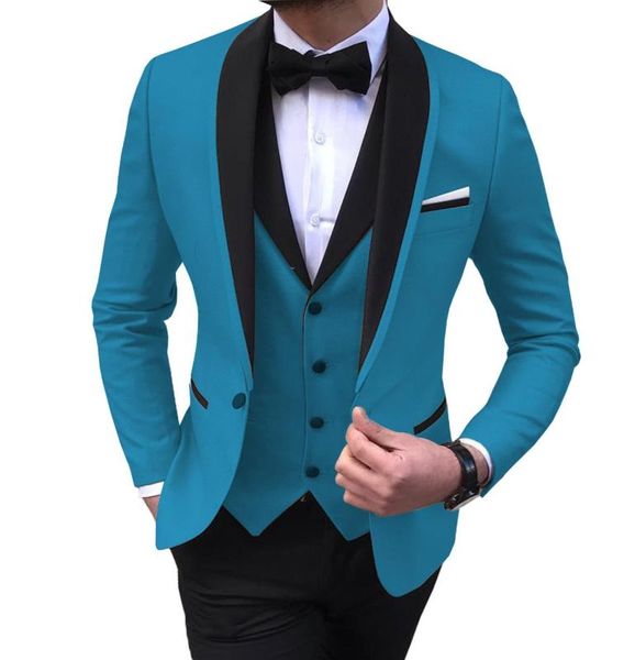 men's suits 3 piece leisure black color shawl lapel groom tuxedo men suits for wedding (jacket+vest+pants, White;black
men's suits 3 piece leisure black color shawl lapel groom tuxedo men suits for wedding (jacket+vest+pants, White;black